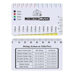 PVC String Action Ruler