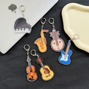 Musical Instrument Design Keychain